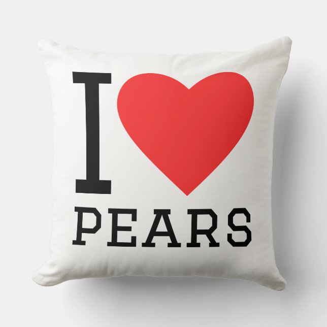 I love pears kussen (Voorkant)