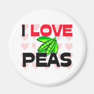 I Love Peas Magneet