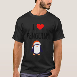 I Love Penguins I He Penguins Penguin Seabirds T-shirt