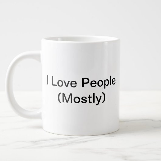 I Love People (Principalement) Mug (20oz) (Gauche)