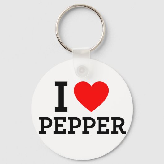 I Love Pepper Sleutelhanger (Voorkant)