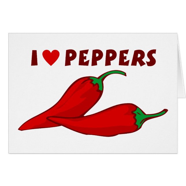 I Love Peppers (Voorkant Horizontaal)