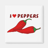 I Love Peppers Magneet (Voorkant)