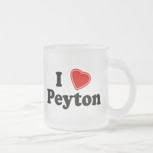I Love Peyton Matglas Koffiemok