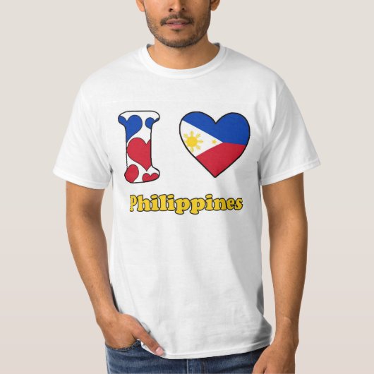 I love Philippines T-shirt (Voorkant)