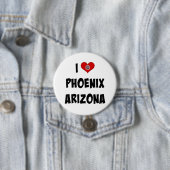 I Love Phoenix, Arizona Ronde Button 7,6 Cm (In situ)