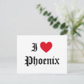 I Love Phoenix Briefkaart (Staand voorkant)