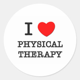 I Love Physical Therapy Ronde Sticker