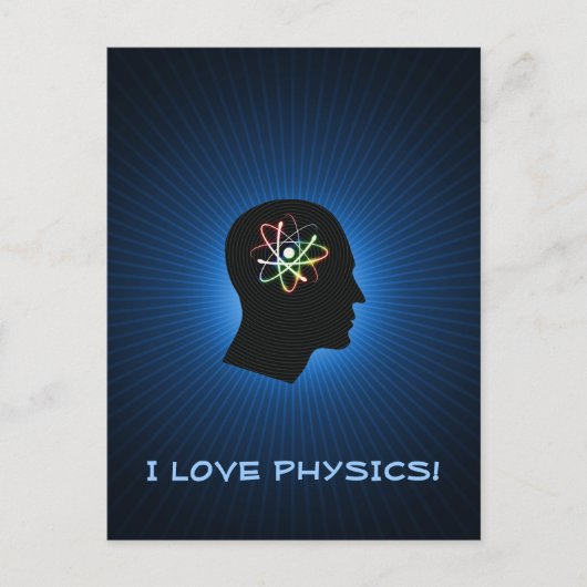 I LOVE PHYSICS - Carte postale de voeux (Devant)