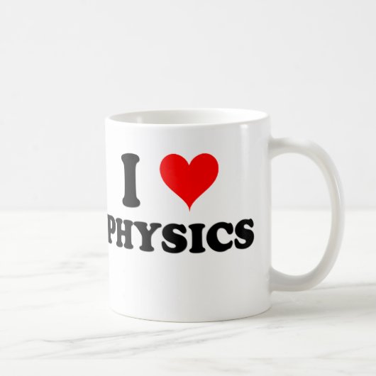 I Love Physics Koffiemok (Rechts)