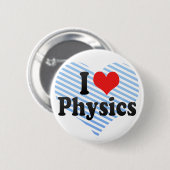 I Love Physics Ronde Button 5,7 Cm (Voorkant /achterkant)