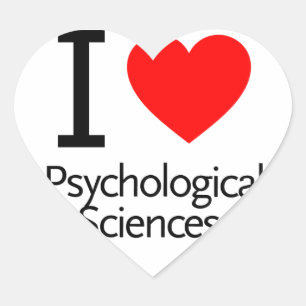 I Love Physiological Sciences Hart Sticker