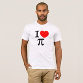 I Love Pi T-shirt (Voorkant volledig)