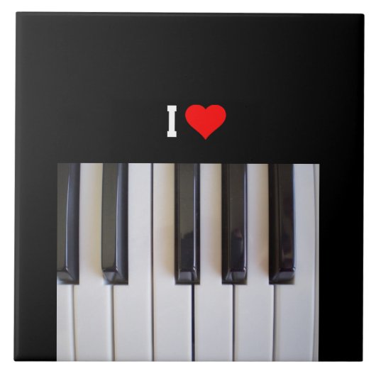 I Love Piano Tegeltje (Voorkant)