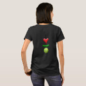 I Love Pickleball - Black - T-shirt (Achterkant volledig)
