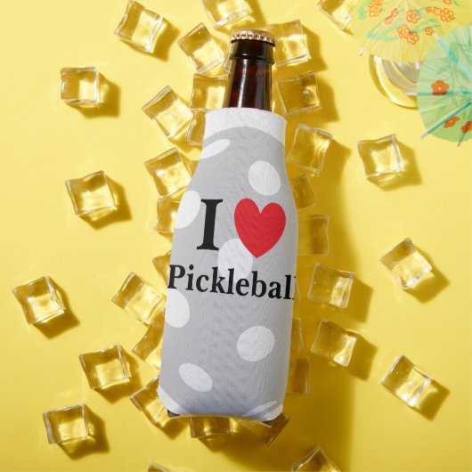 "I Love Pickleball" Glacière de bouteille (Été in situ)