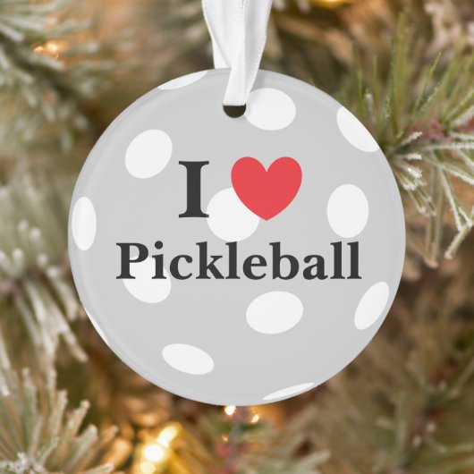 "I Love Pickleball" Ornament (Boom)