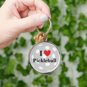 "I Love Pickleball" Sleutelhanger