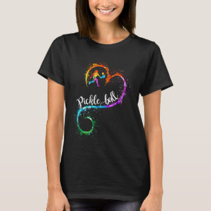 I Love Pickleball Waterverven Pickleball Girl Pla T-shirt