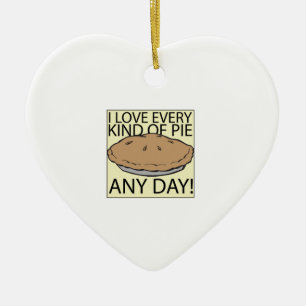 I Love Pie Keramisch Ornament