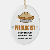 I Love Pie Keramisch Ornament (Rechts)