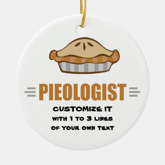 I Love Pie Keramisch Ornament (Voorkant)