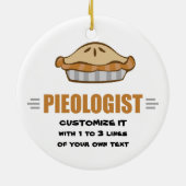 I Love Pie Keramisch Ornament (Achterkant)