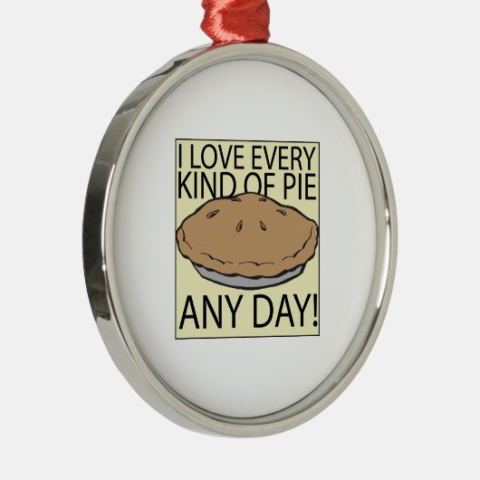 I Love Pie Metalen Ornament (Rechts)