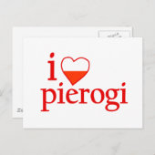 I Love Pierogi Briefkaart (Voorkant / Achterkant)