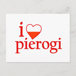 I Love Pierogi Briefkaart