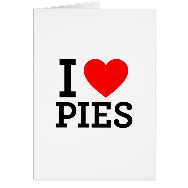 I Love Pies (Voorkant)