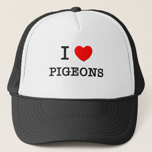 I Love PIGEONS Trucker Pet (Voorkant)
