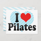 I Love Pilates Briefkaart (Voorkant / Achterkant)