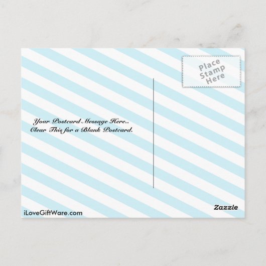 I Love Pilates Briefkaart (Achterkant)