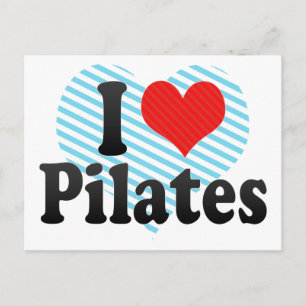 I Love Pilates Briefkaart