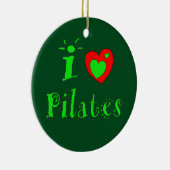 I Love Pilates - Ornement de Noël (Droite)
