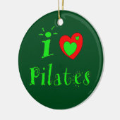 I Love Pilates - Ornement de Noël (Gauche)
