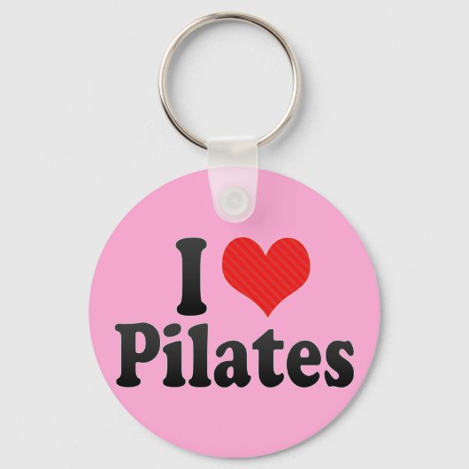 I Love Pilates Sleutelhanger (Voorkant)
