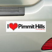 I Love Pimmit Hills Bumpersticker (Op auto)