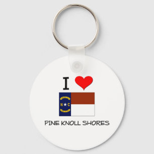 I Love Pine Knoll Shores North Carolina Sleutelhanger
