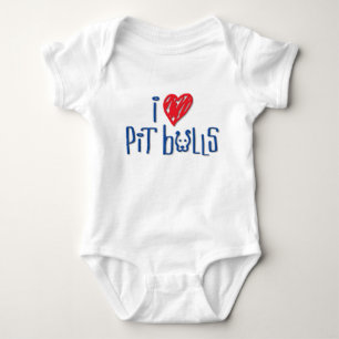 I Love Pit Bulls Romper