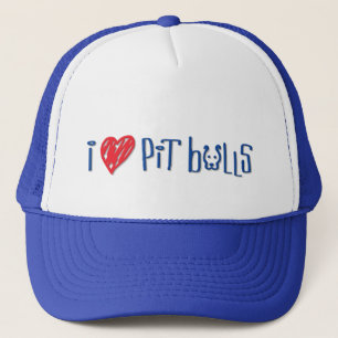 I Love Pit Bulls Trucker Pet
