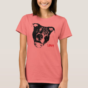I Love Pitbulls Logo Design - Cool Trendy & Hip T-shirt