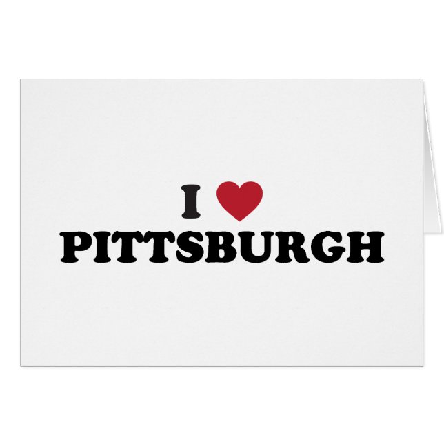 I Love Pittsburgh Pennsylvania (Voorkant Horizontaal)