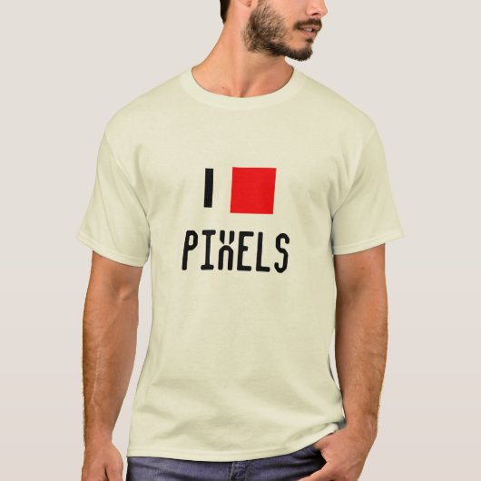 I Love Pixels T-shirt (Voorkant)