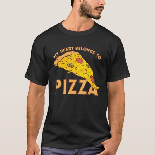 I Love Pizza Heart Valentines Day_5 T-shirt (Voorkant)
