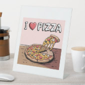i love pizza reclamebord met voetstuk (Insitu)