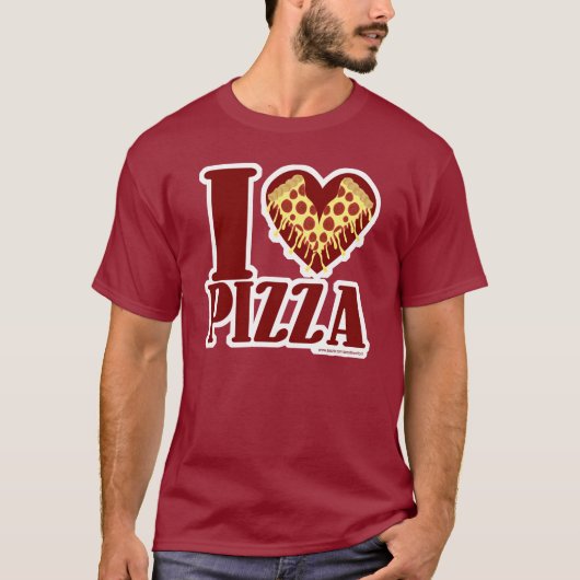 I Love Pizza T-shirt (Voorkant)