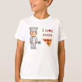I Love Pizza  Video Game Pizza Chef T-shirt (Voorkant)