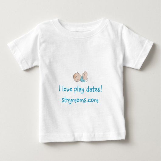 "I love play dates" Shirt - Jongen (Voorkant)
